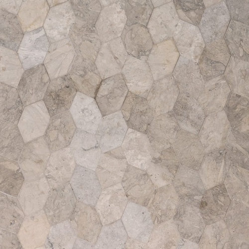 Centennial Honed 11 13/16"x13 9/16" Autumn Leaf Limestone Mosaic Tile