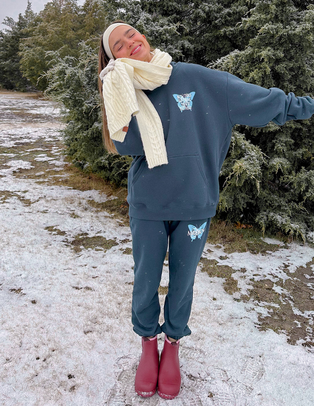 Pantalón deportivo unisex con diseño de mariposas nuevo