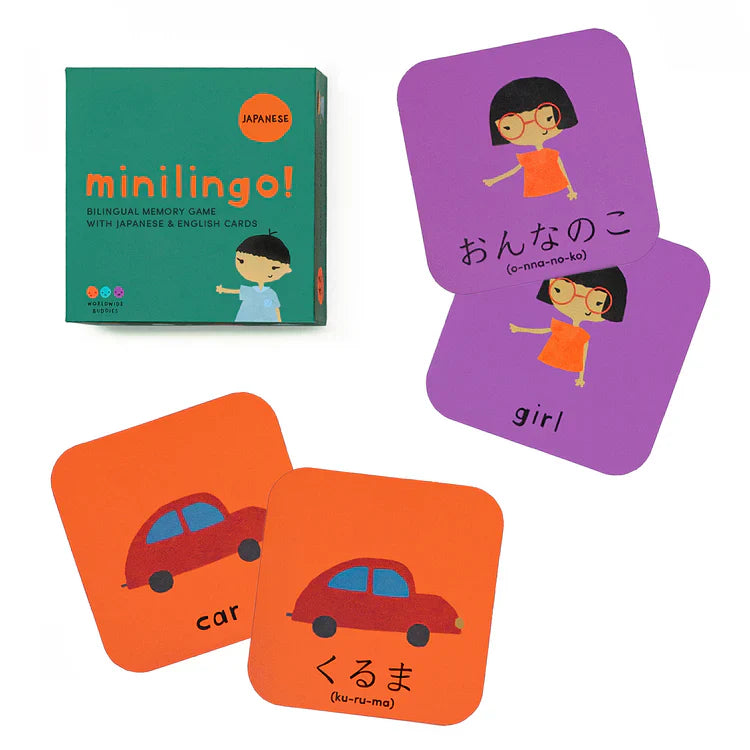 Minilingo, Tarjetas de memoria japonés/inglés