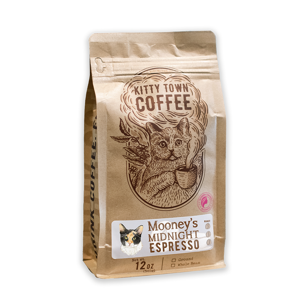 Mooney’s Midnight Espresso – Bold Dark Roast Coffee