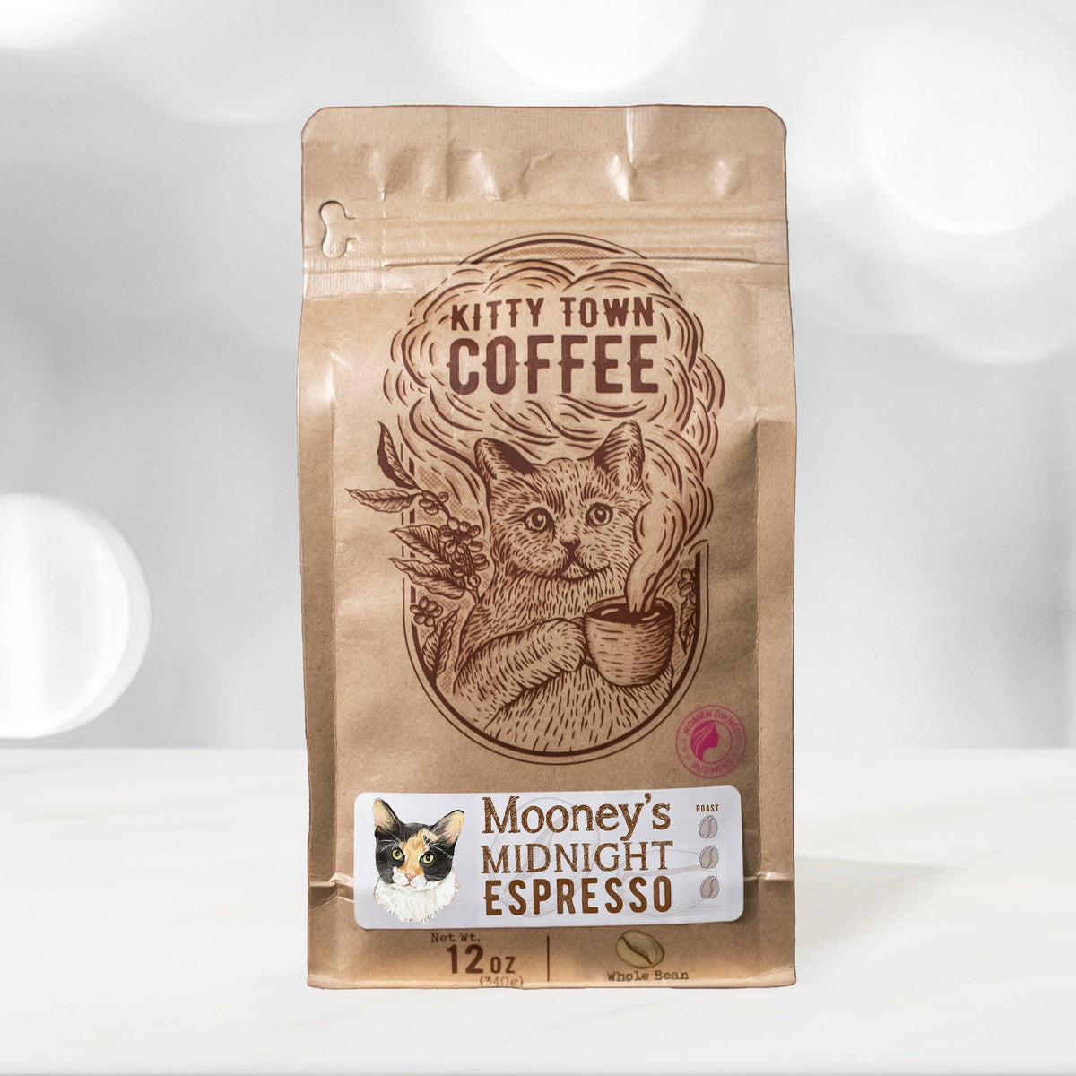Mooney’s Midnight Espresso – Bold Dark Roast Coffee