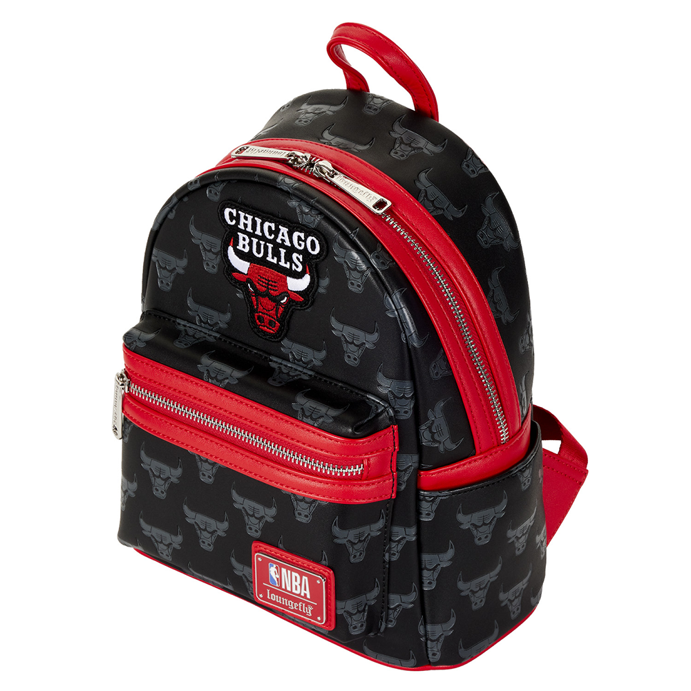 Loungefly: Mini mochila con el logotipo grabado de los Chicago Bulls de la NBA