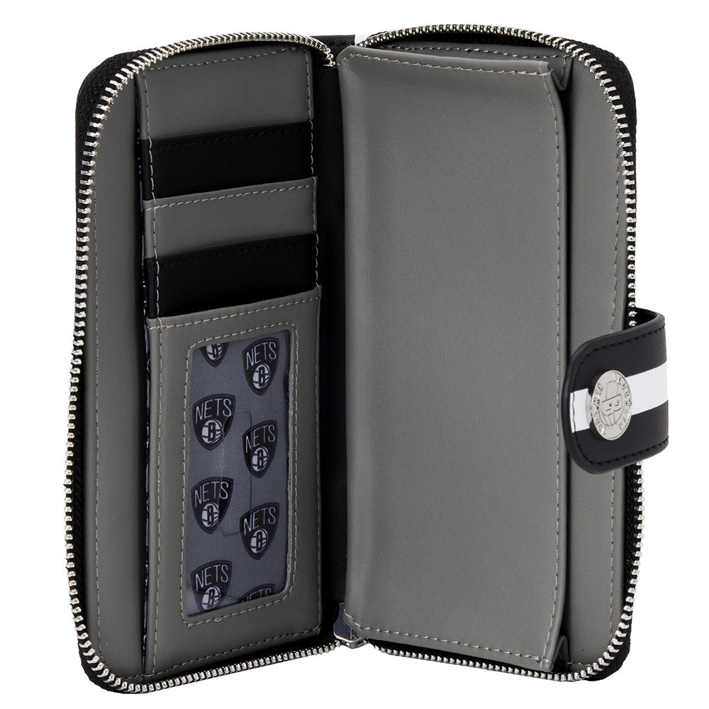 Loungefly: Cartera con el logotipo de los Brooklyn Nets de la NBA