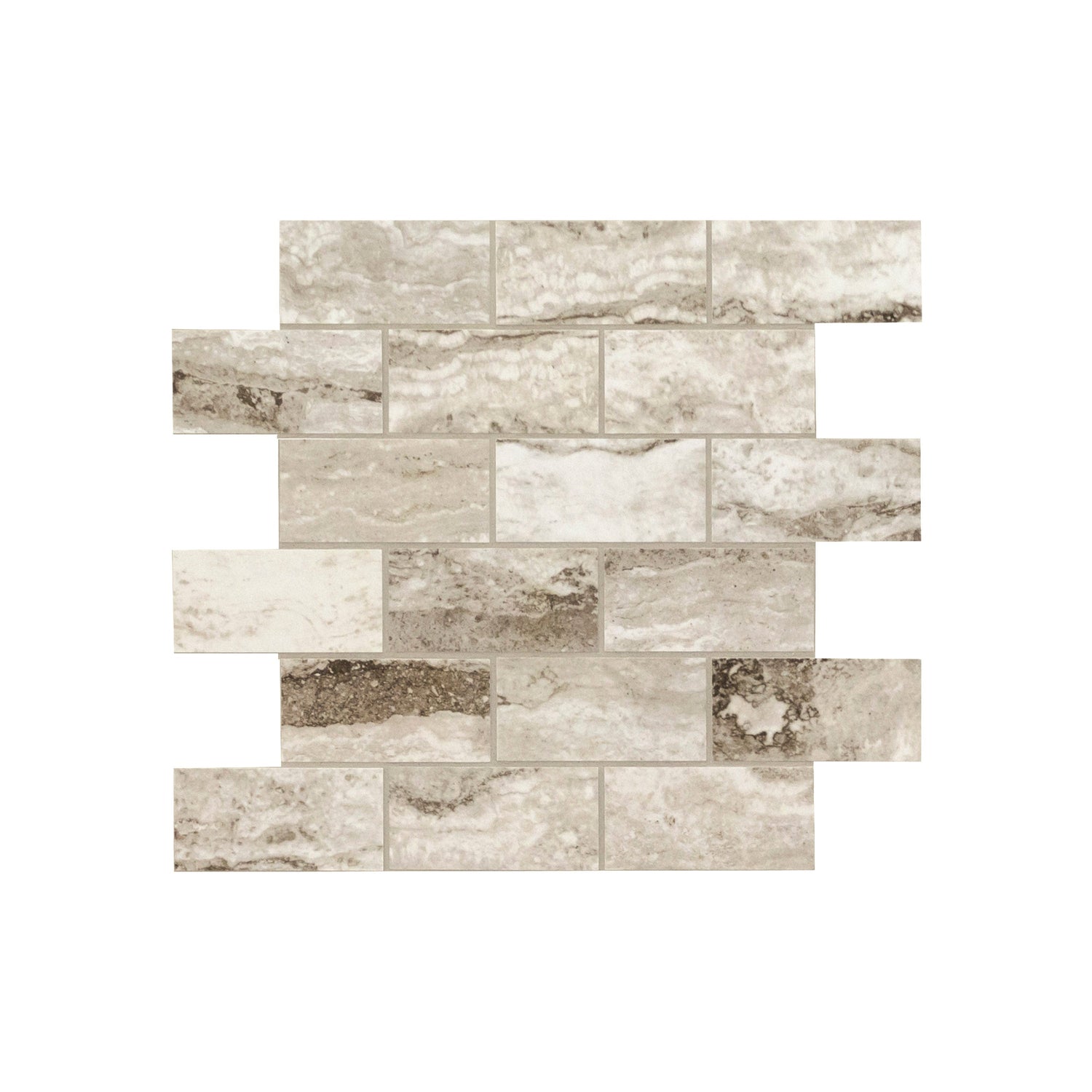 Berniini Camo 12"x12" Polished Porcelain Mesh-Mounted Mosaic Tile - MSI Collection