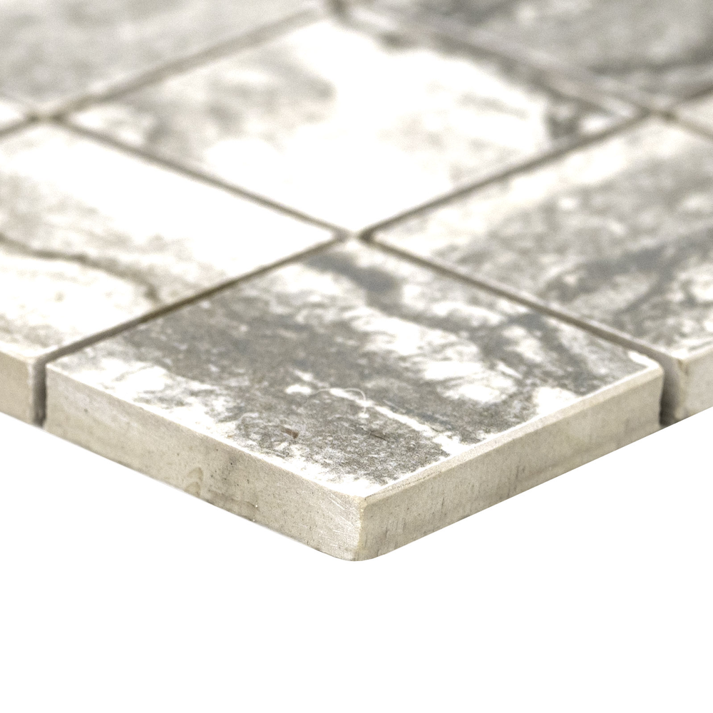 Bernini Carbone 12"x12" Matte Porcelain Mesh-Mounted Mosaic Tile - MSI Collection