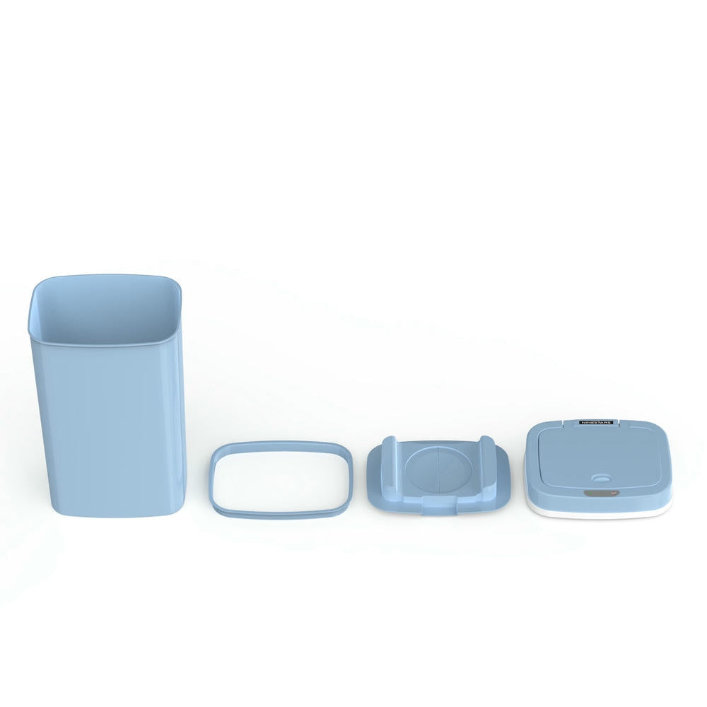 Basurero con sensor de movimiento infrarrojo Odor Shield de 4 galones para dormitorio y oficina | NPT-15-1WH | NPT-16-1