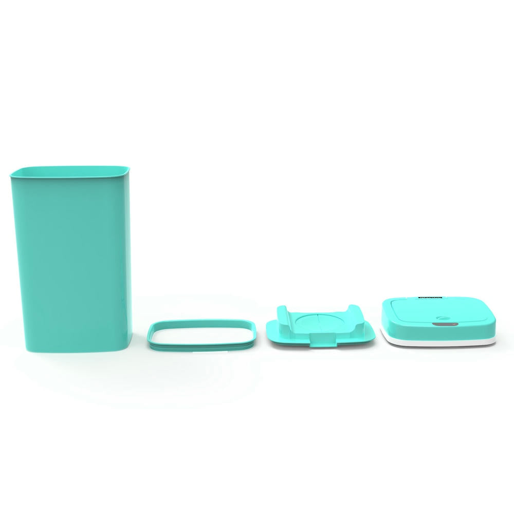 Basurero con sensor de movimiento infrarrojo Odor Shield de 4 galones para dormitorio y oficina | NPT-15-1WH | NPT-16-1