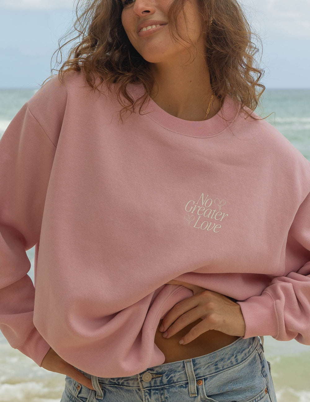 Cuello redondo unisex No Greater Love