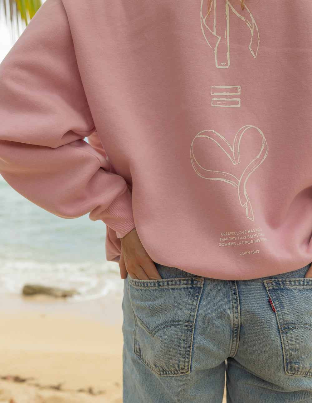 Cuello redondo unisex No Greater Love