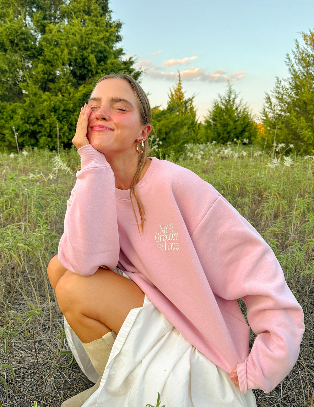 Cuello redondo unisex No Greater Love