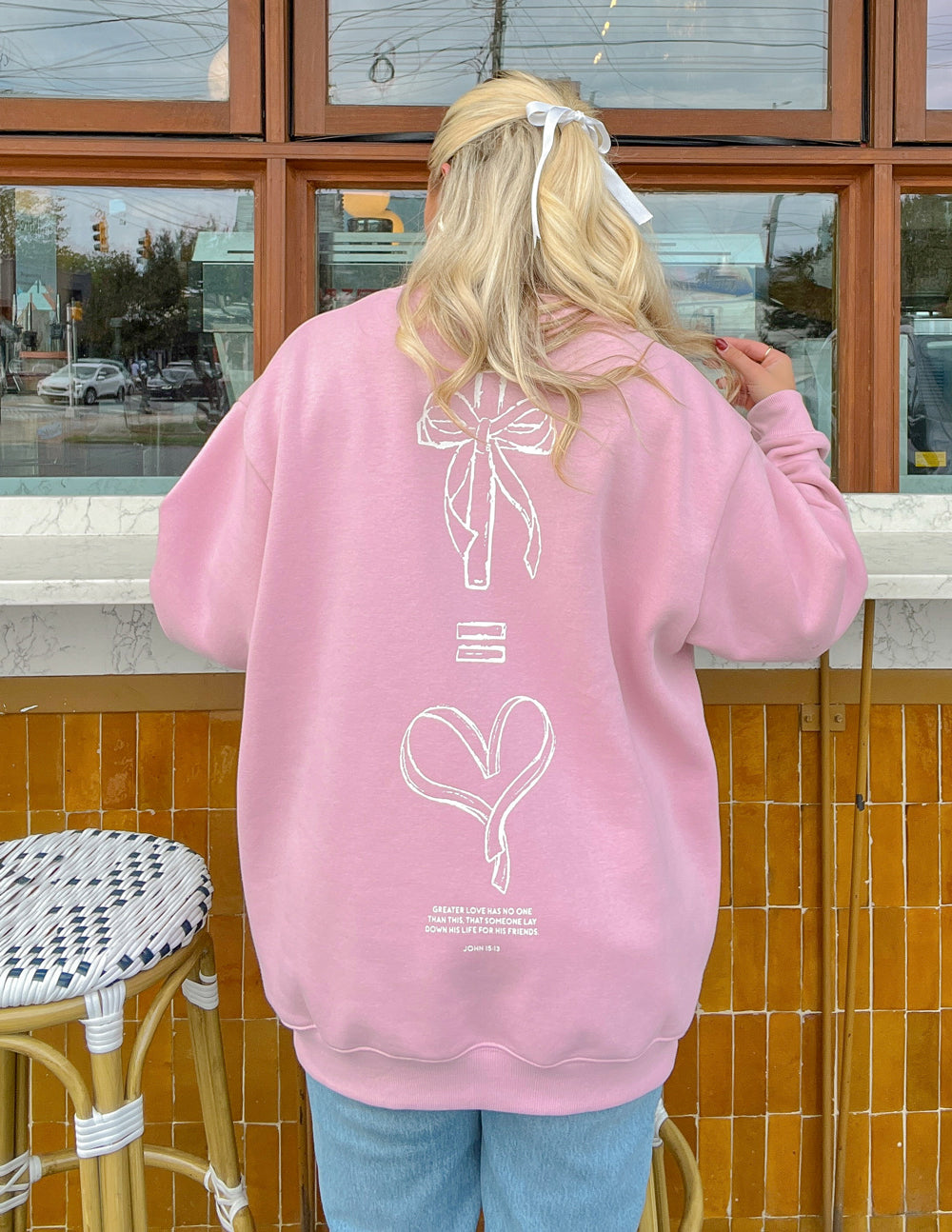Cuello redondo unisex No Greater Love