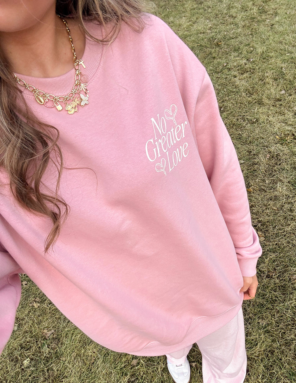 Cuello redondo unisex No Greater Love