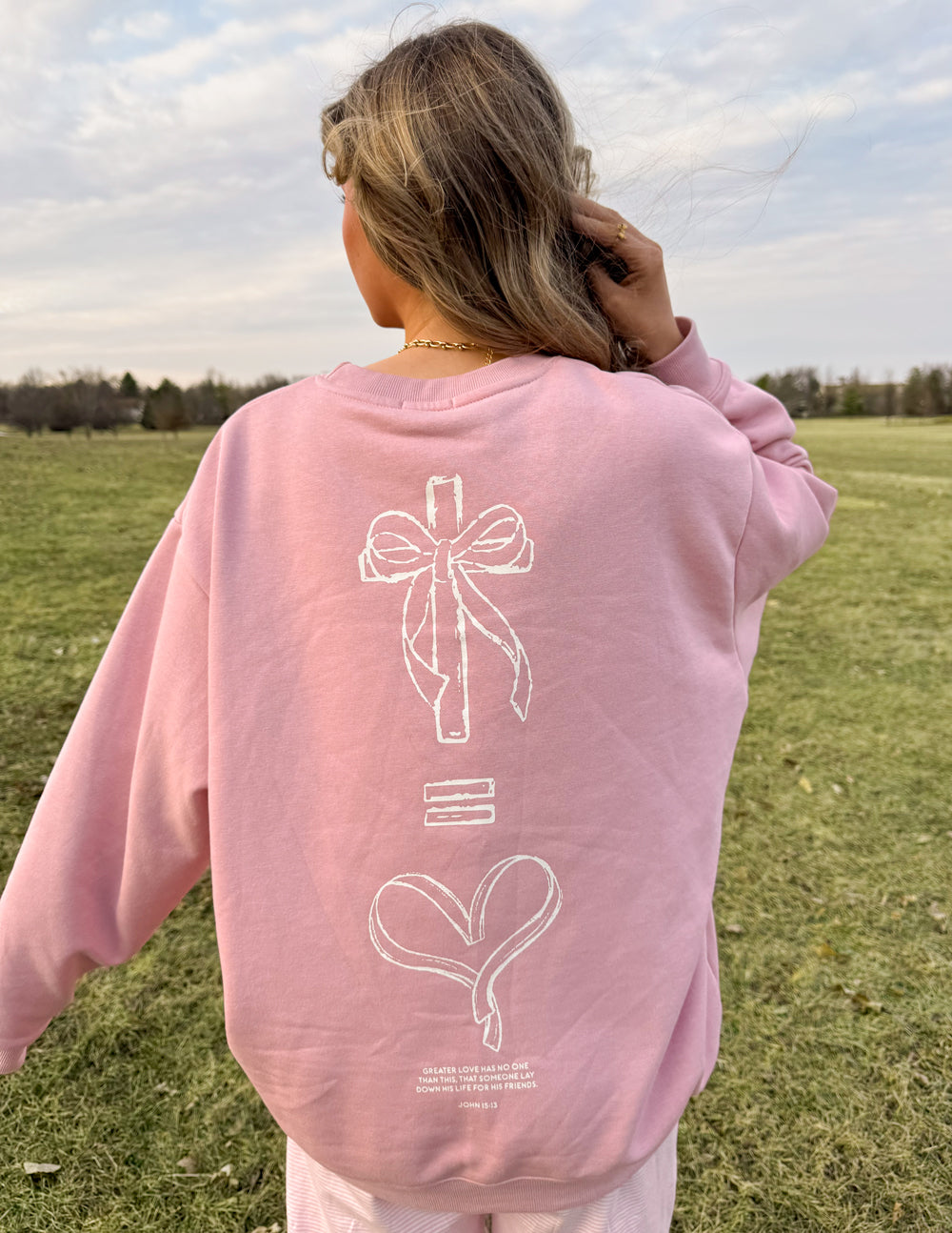 Cuello redondo unisex No Greater Love