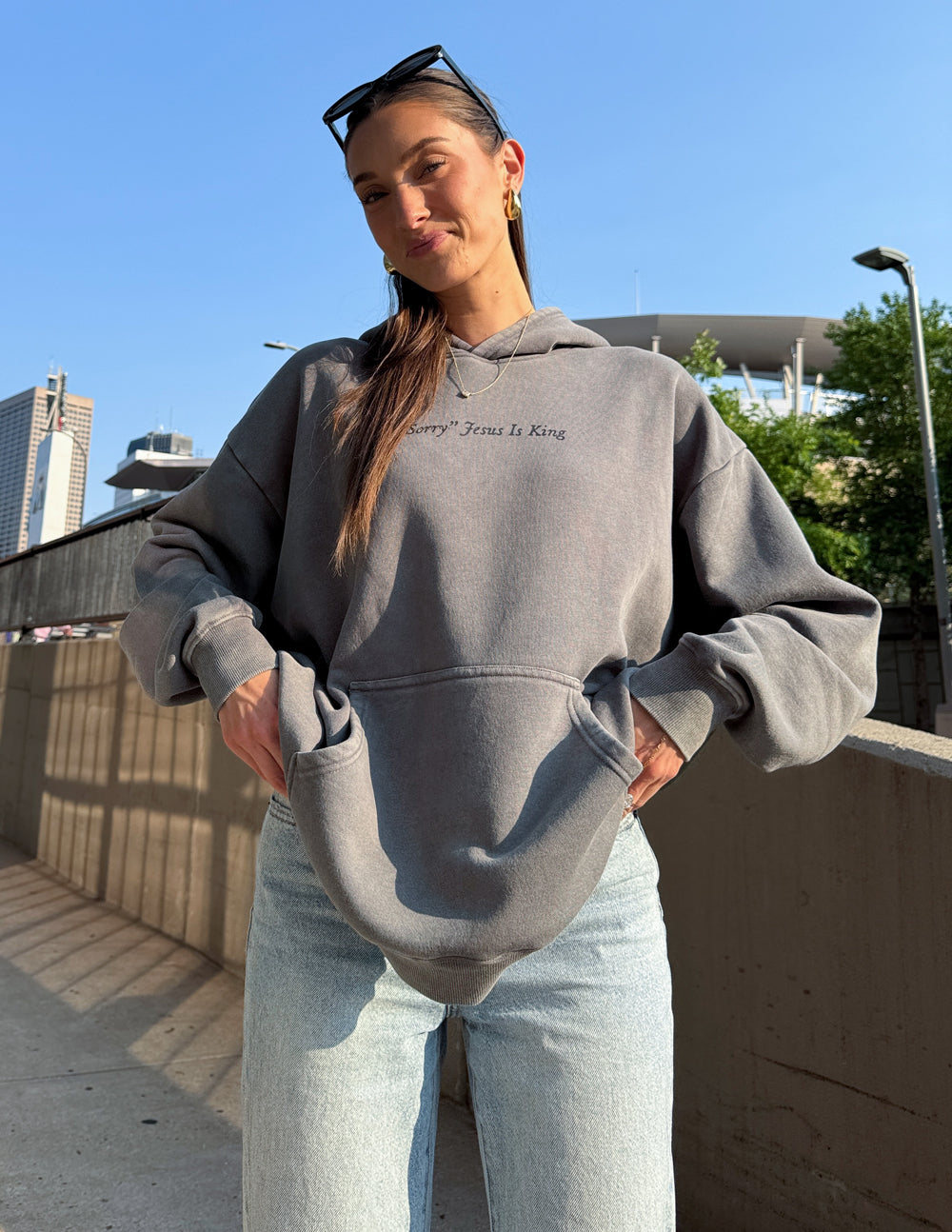 Sudadera unisex "No lo siento, Jesús es el rey"