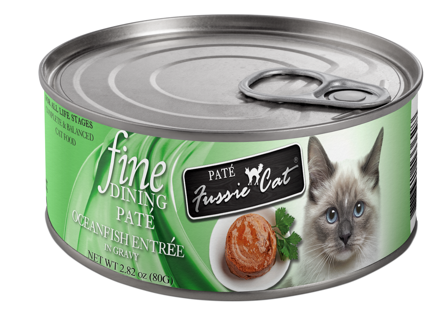 Fussie Cat Fine Dining - Paté - Plato de pescado de océano en salsa (2.82oz)