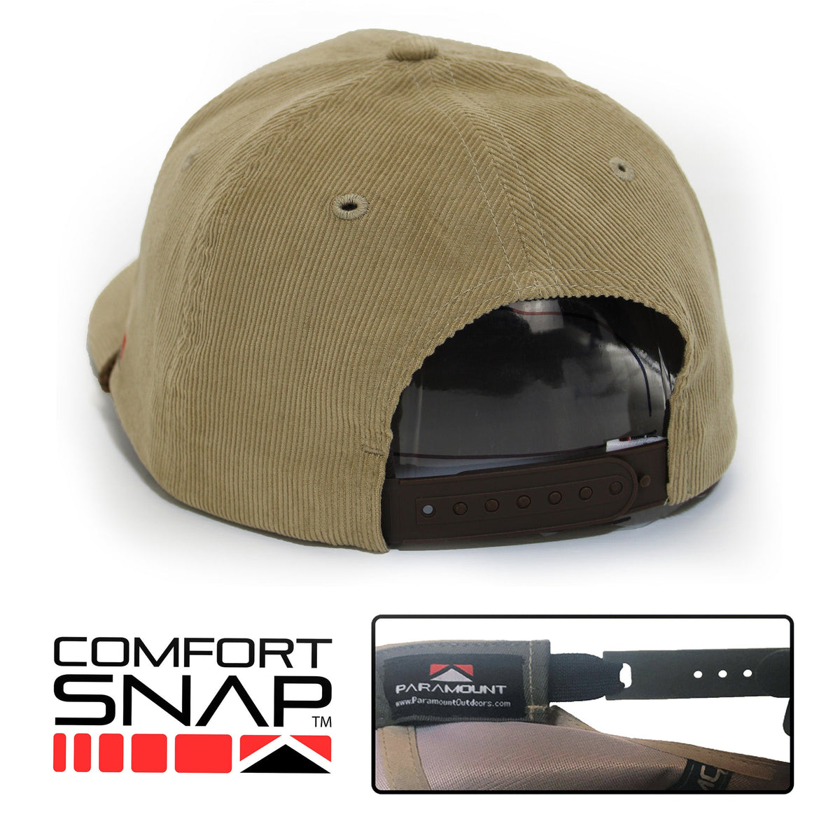 Gorra de rendimiento de 6 paneles de pana Wood Duck