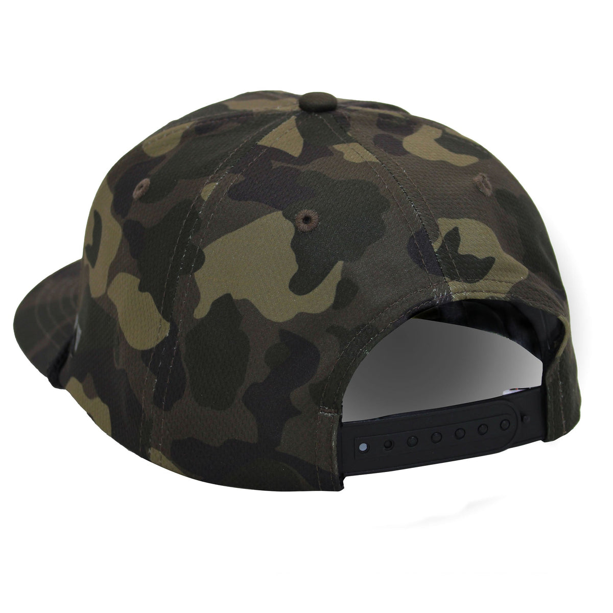 Gorra de cuerda de rendimiento Black Lab sobre camuflaje oscuro de la vieja escuela
