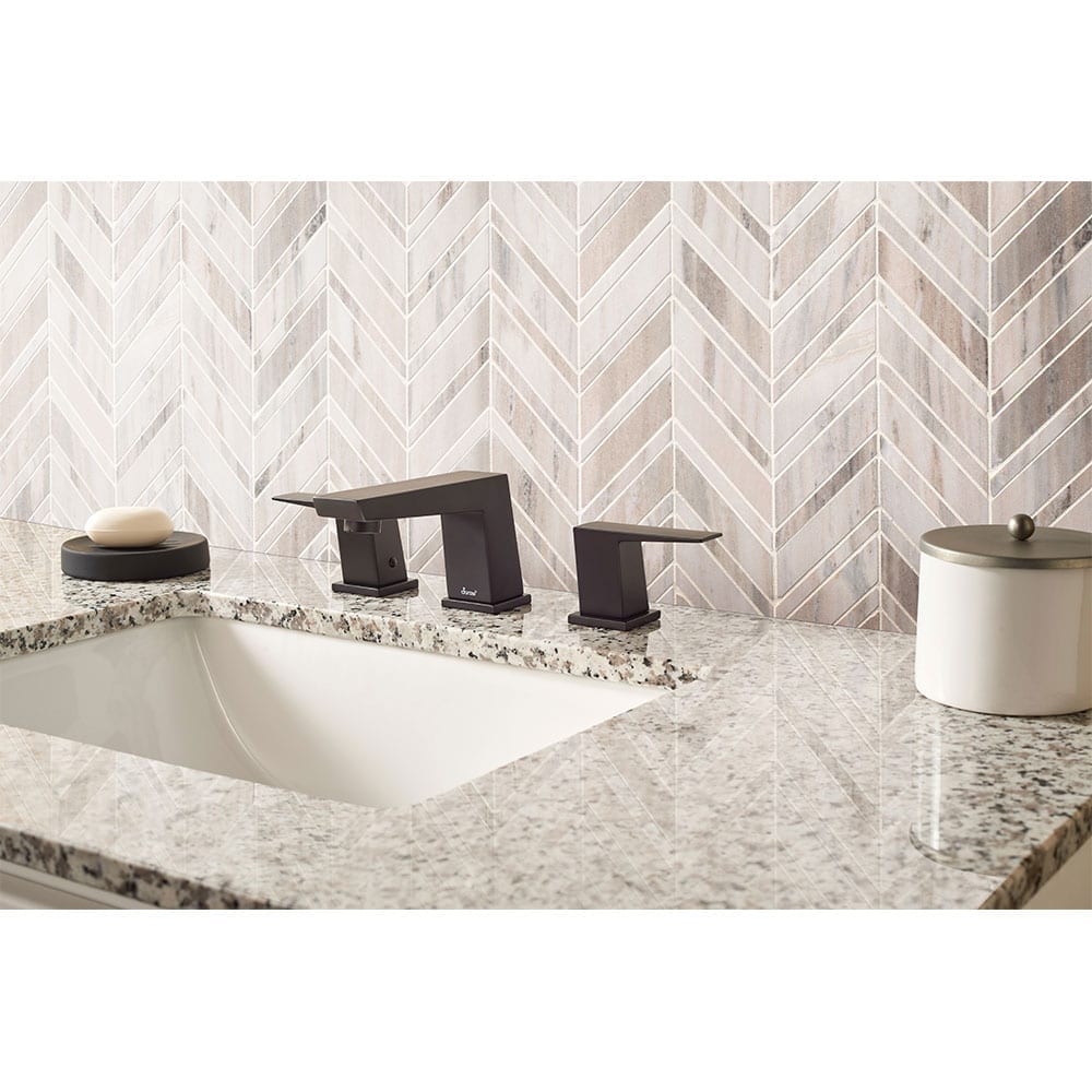 Palisandro Chevron Marble Mesh-Mounted Mosaic Tile 12"x12" Polished - MSI Collection