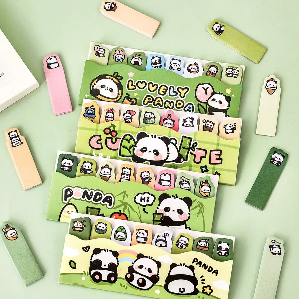 Marcapáginas de notas adhesivas Panda
