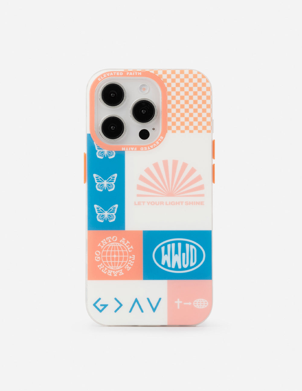 Funda de teléfono con diseño de patchwork