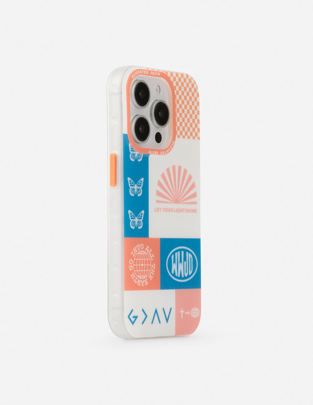 Funda de teléfono con diseño de patchwork
