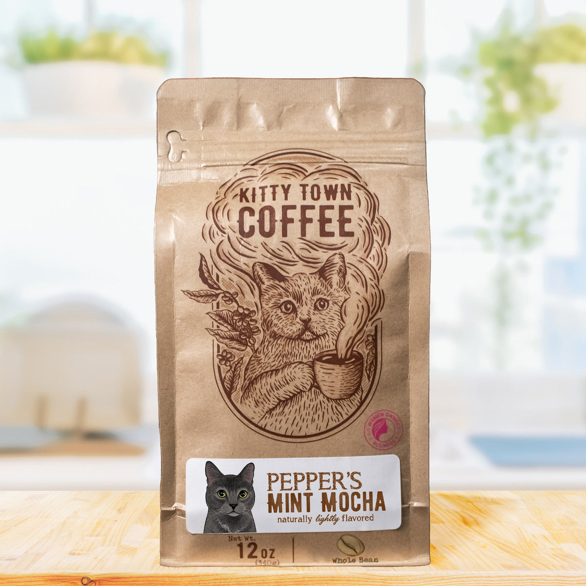 Mezcla de café moca con menta y pimienta