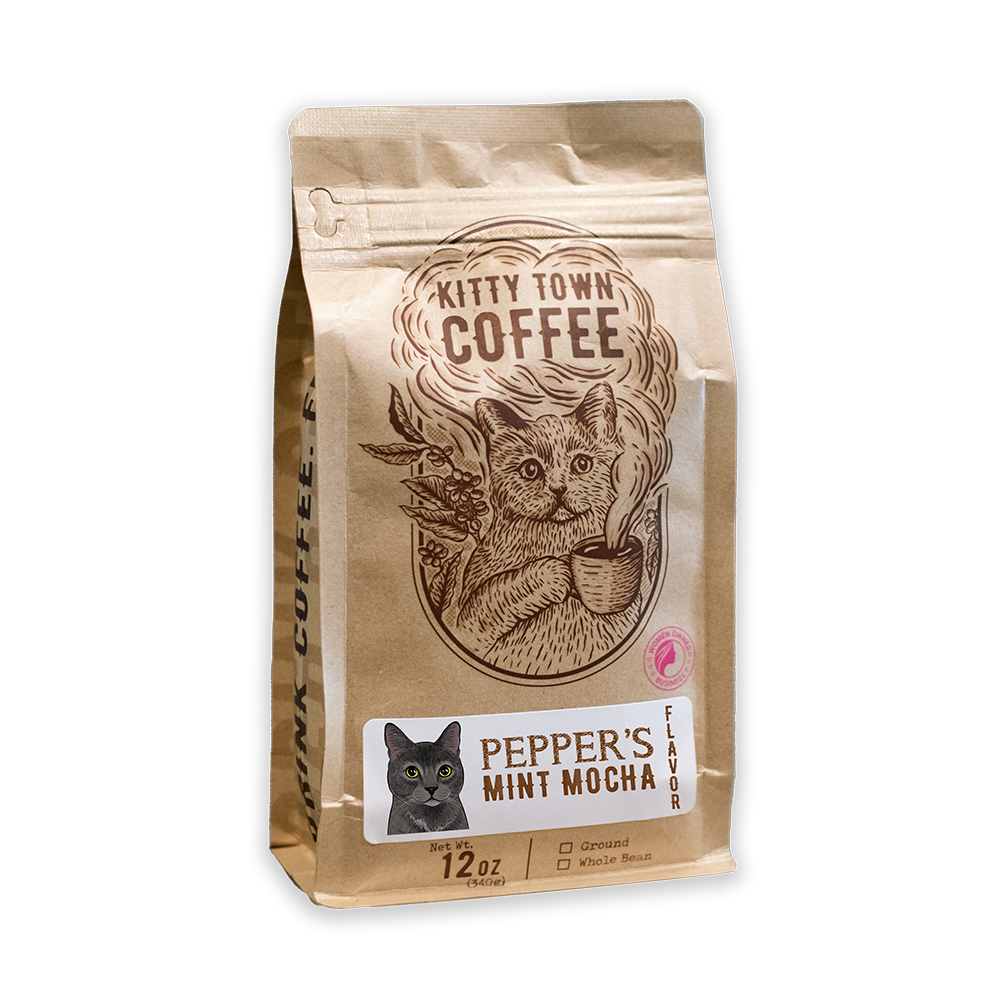 Mezcla de café moca con menta y pimienta
