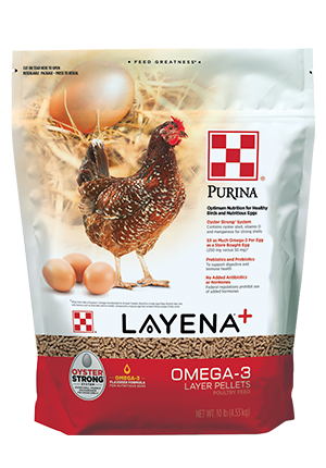 Alimento para gallinas ponedoras Purina® Layena®+ Omega-3 – 10 lb