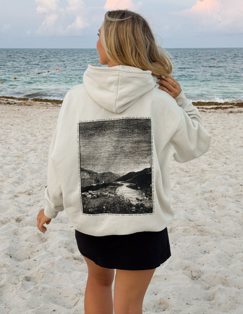 Sudadera unisex con capucha del Salmo 23