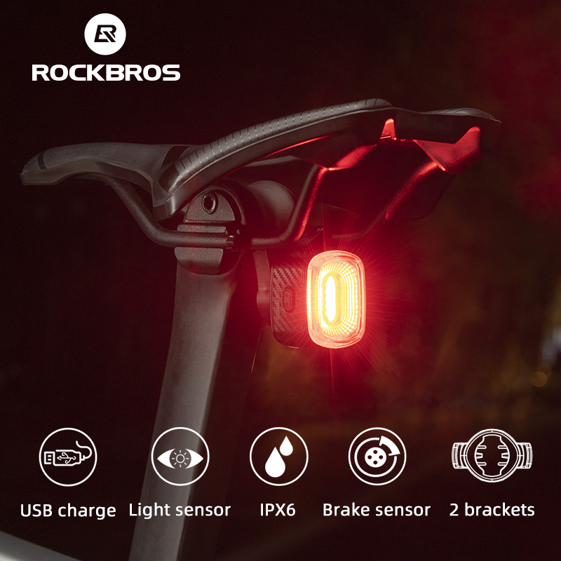 Luz trasera y freno de bicicleta inteligente ROCKBROS Q4 