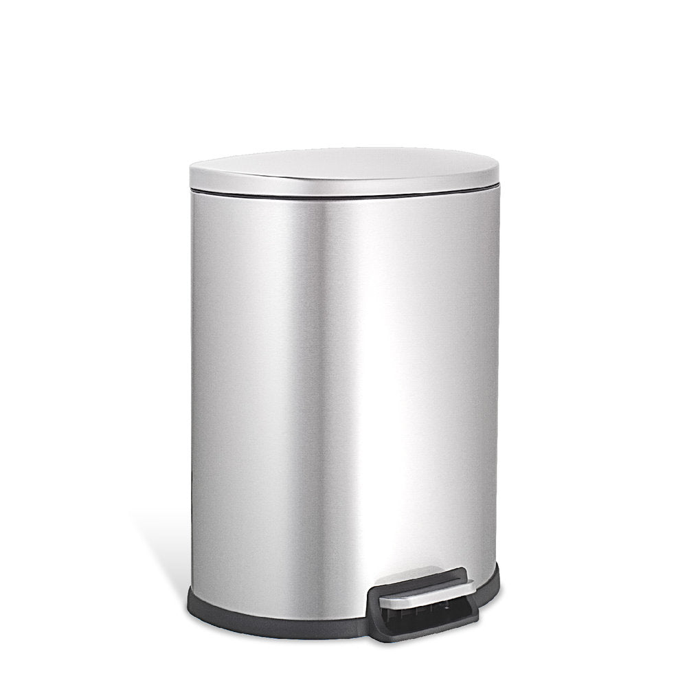 Contenedor de basura con pedal de 13.2 galones, en forma de D | SOT-50-3
