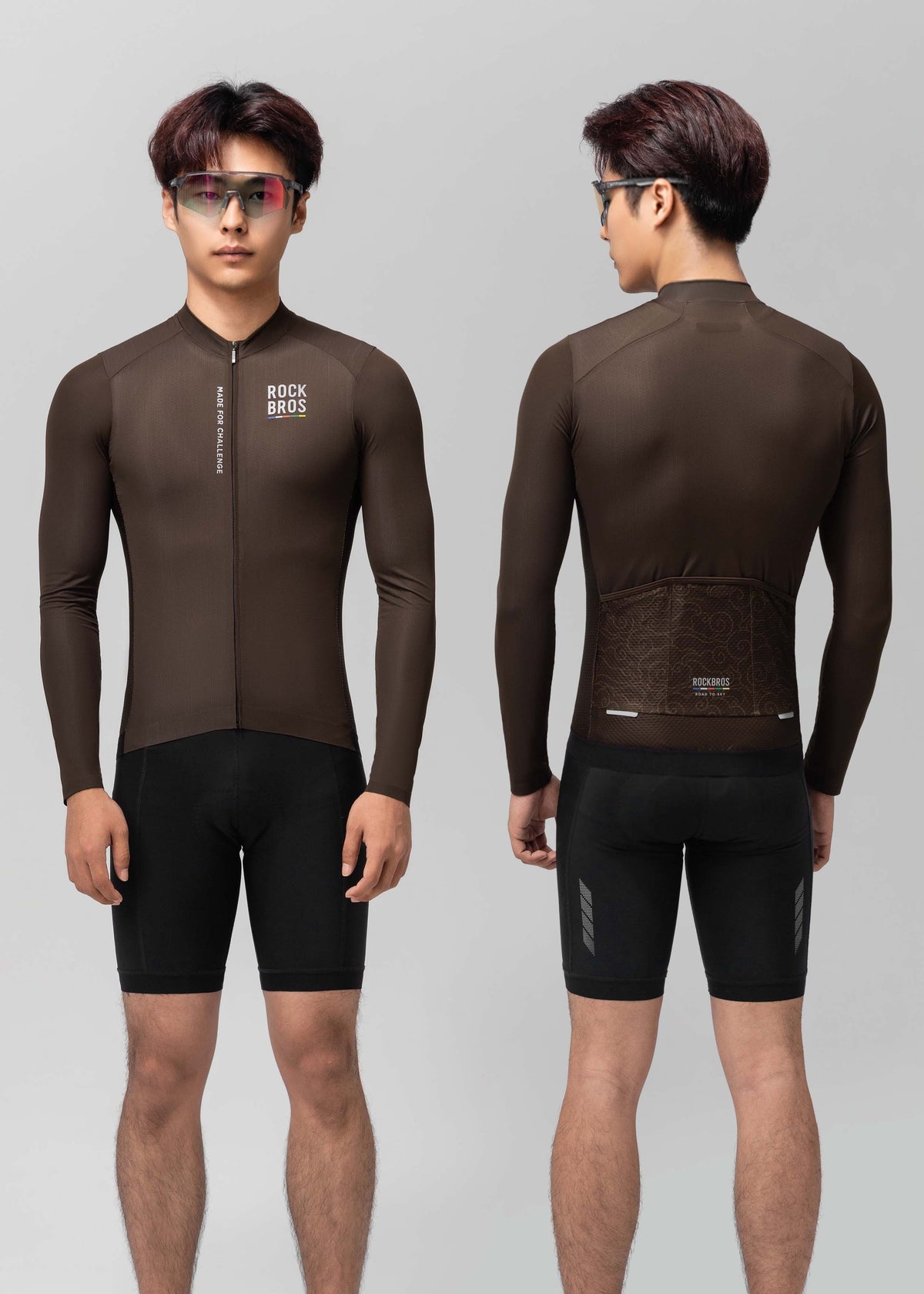 Maillot ciclista de manga larga Road to Sky Pro para hombre | ROCKBROS