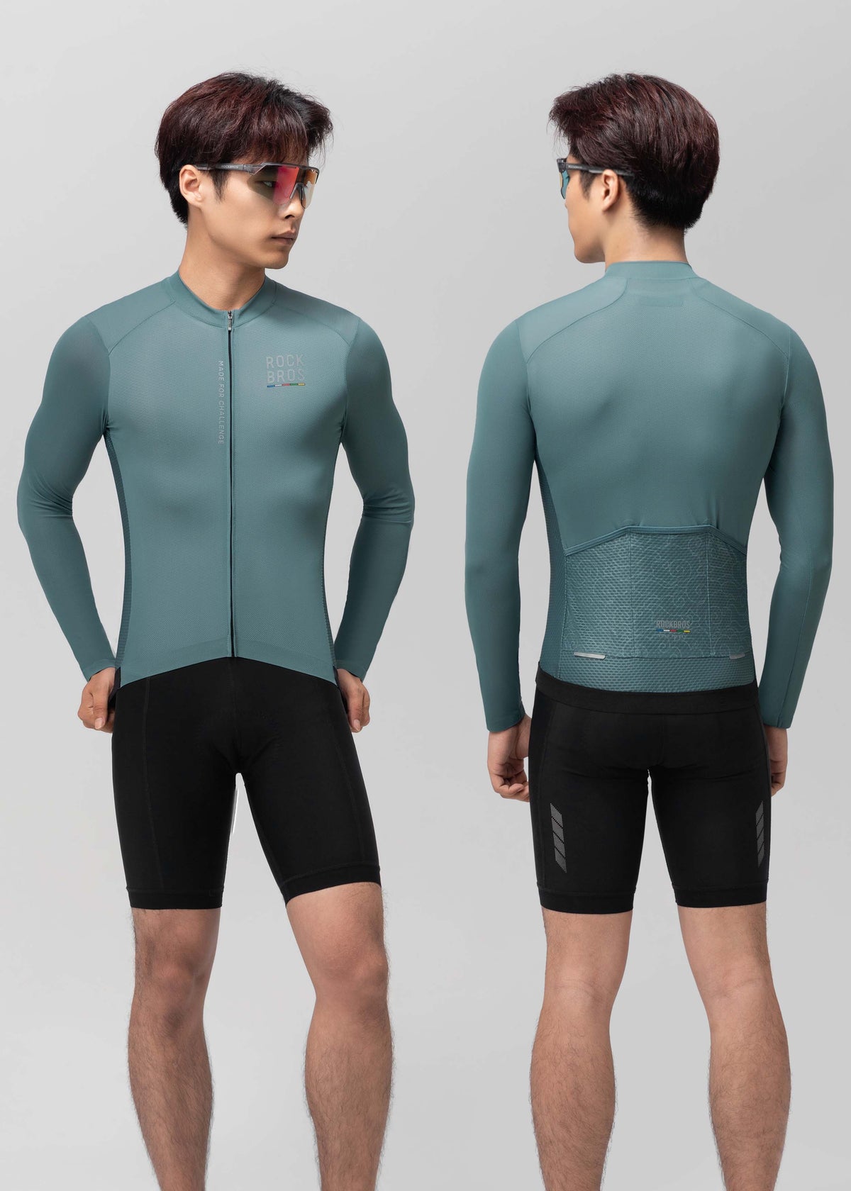 Maillot ciclista de manga larga Road to Sky Pro para hombre | ROCKBROS