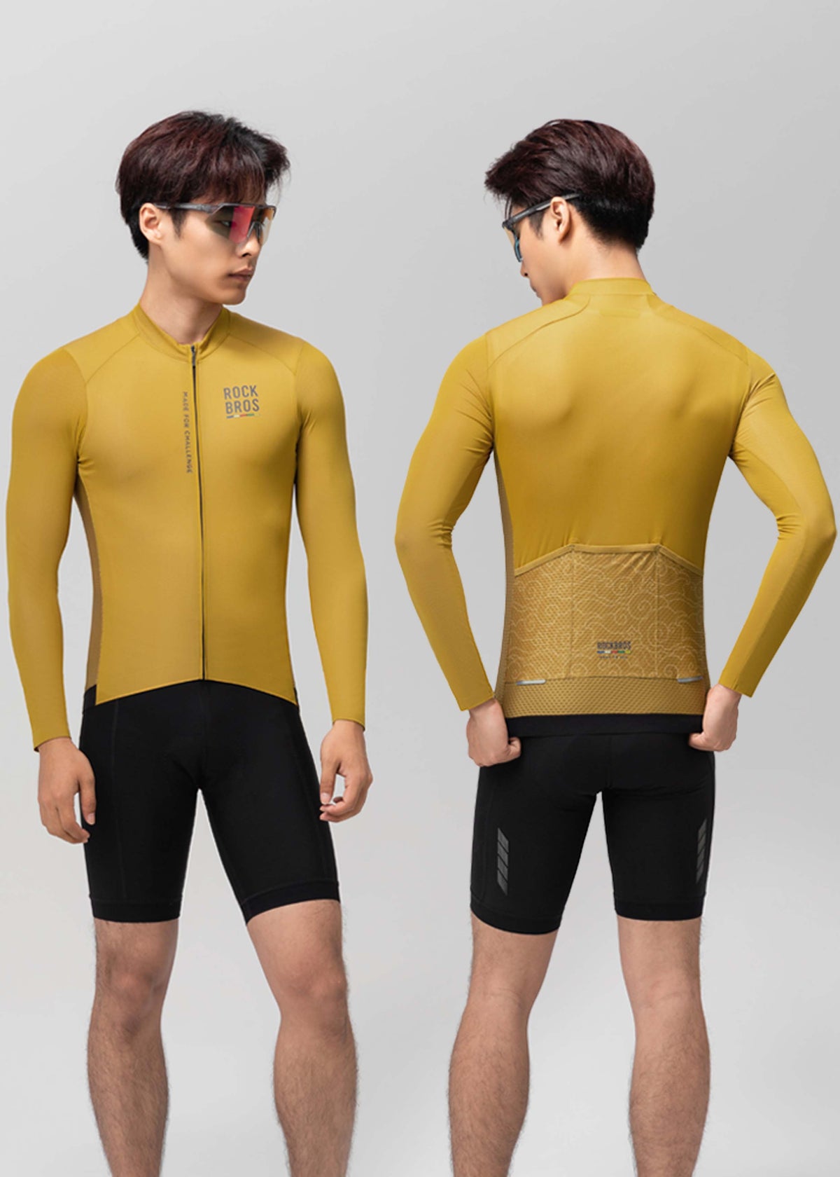 Maillot ciclista de manga larga Road to Sky Pro para hombre | ROCKBROS