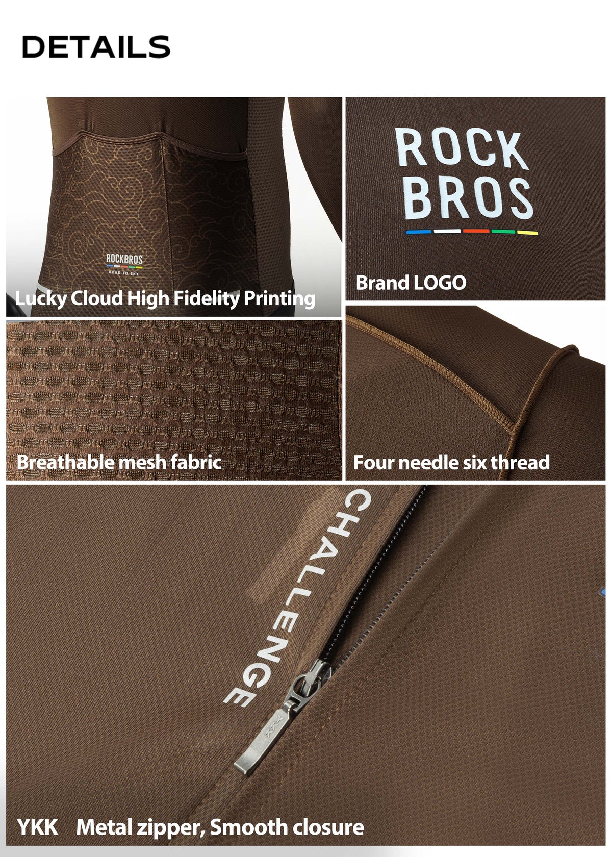 Maillot ciclista de manga larga Road to Sky Pro para hombre | ROCKBROS