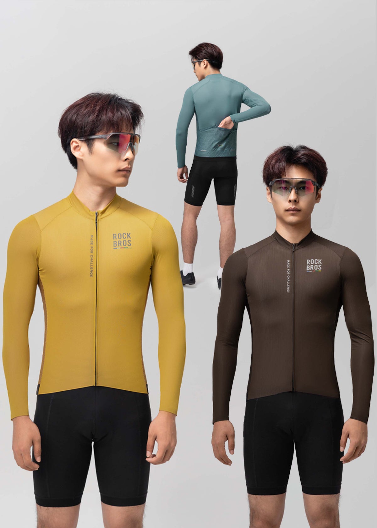 Maillot ciclista de manga larga Road to Sky Pro para hombre | ROCKBROS