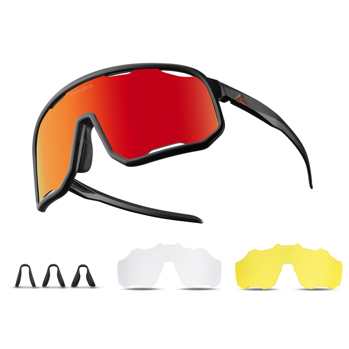 Gafas de sol polarizadas ROCKBROS UV400, transparentes, para ciclismo, resistentes al viento, con montura TR90