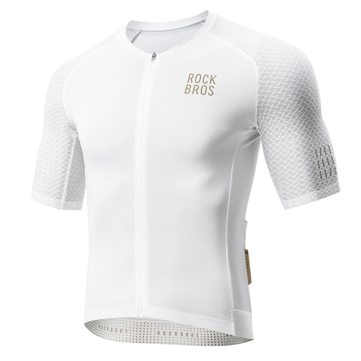 Maillot ciclista de manga corta ROCKBROS para hombre con estampado de rombos
