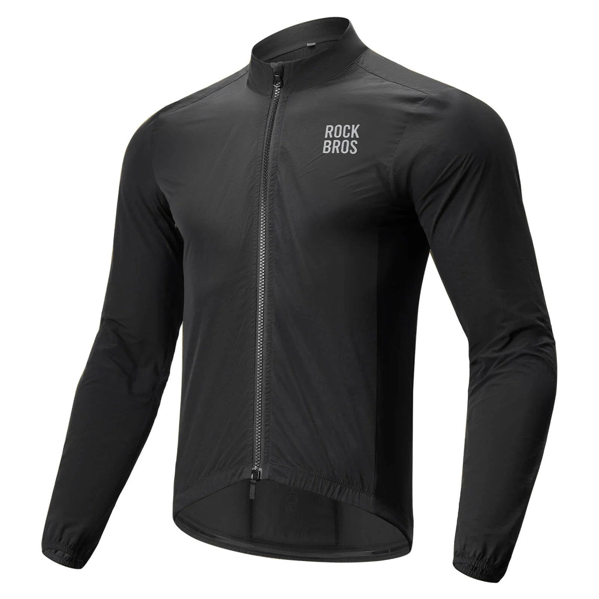 Chaqueta cortavientos de ciclismo plegable de manga larga