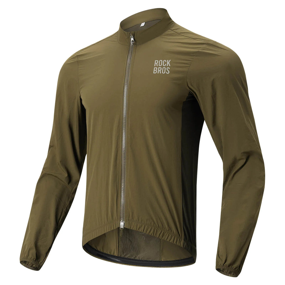 Chaqueta cortavientos de ciclismo plegable de manga larga