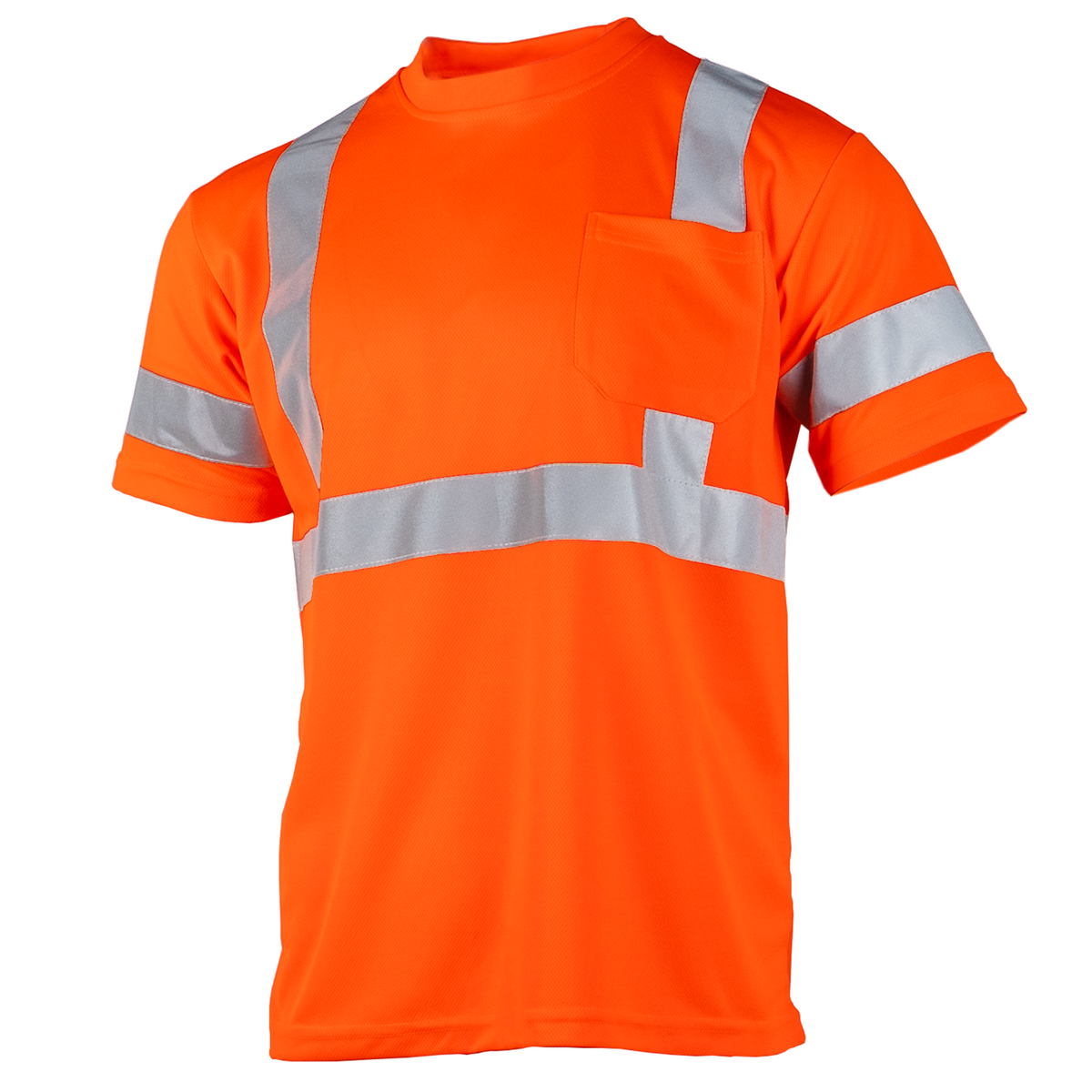 Camisa de seguridad reflectante de alta visibilidad clase 3 con bolsillo