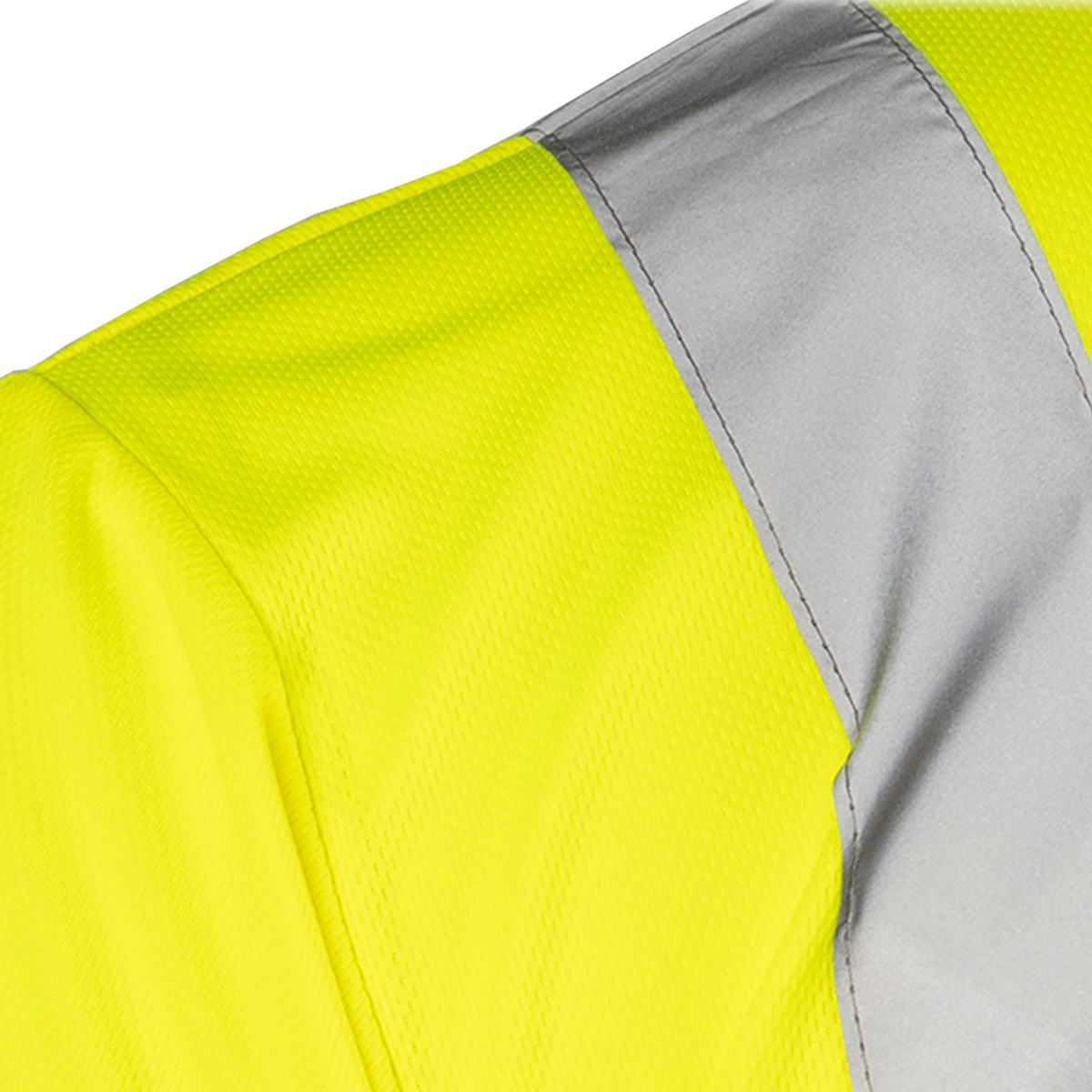 Camisa de seguridad reflectante de alta visibilidad clase 3 con bolsillo