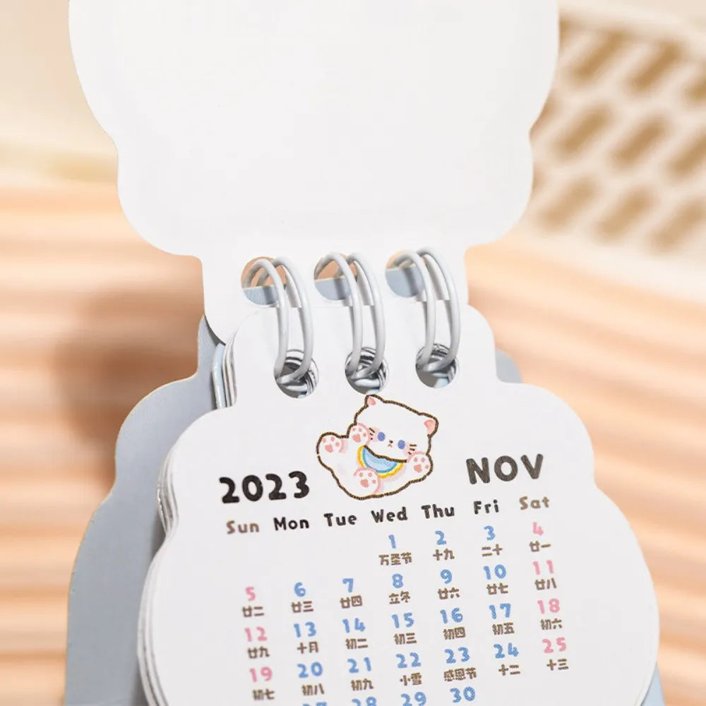 Calendario de escritorio para gatos 2024