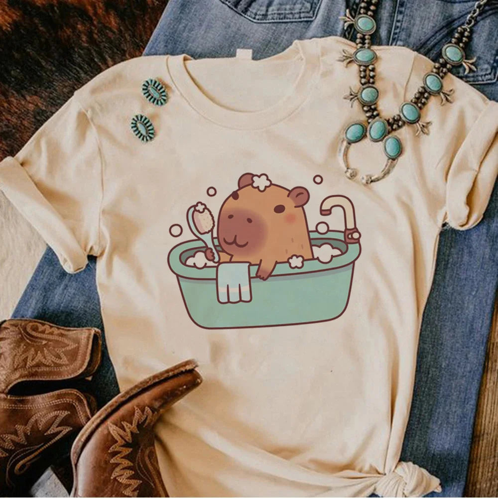 Camisetas de carpincho kawaii