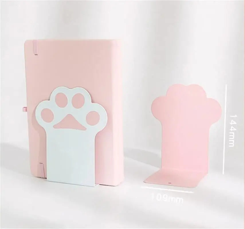 Sujetalibros con forma de pata de gato kawaii