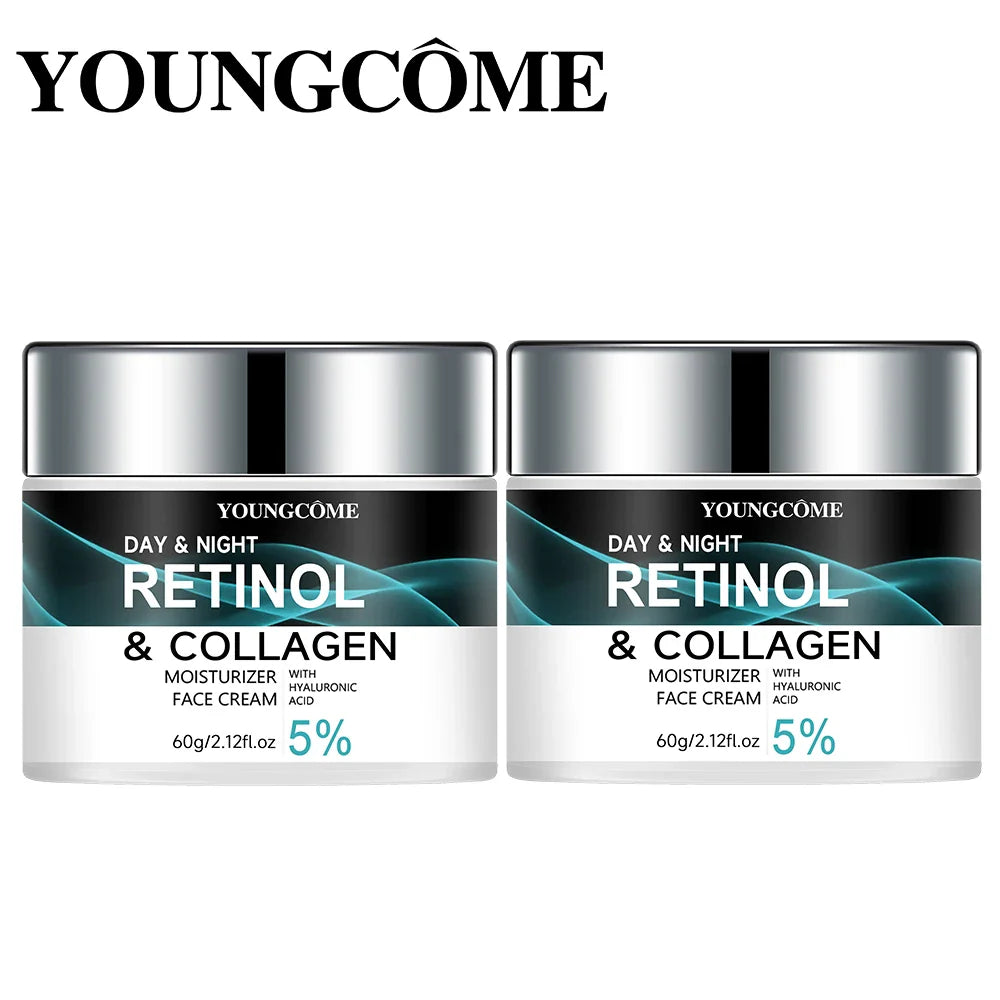 2 Pcs Retinol Cream Promotes Skin Elasticity Luster Nourishing Nourishing Locking Moisture To Improve Skin Texture Anti-Aging