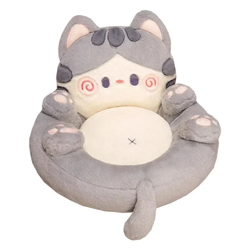 Cojín de asiento con forma de gato
