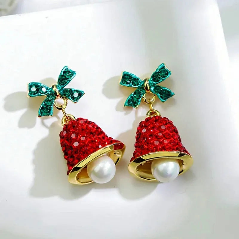 Pendientes colgantes navideños