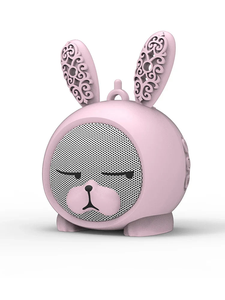 Altavoz Bluetooth portátil con forma de conejito