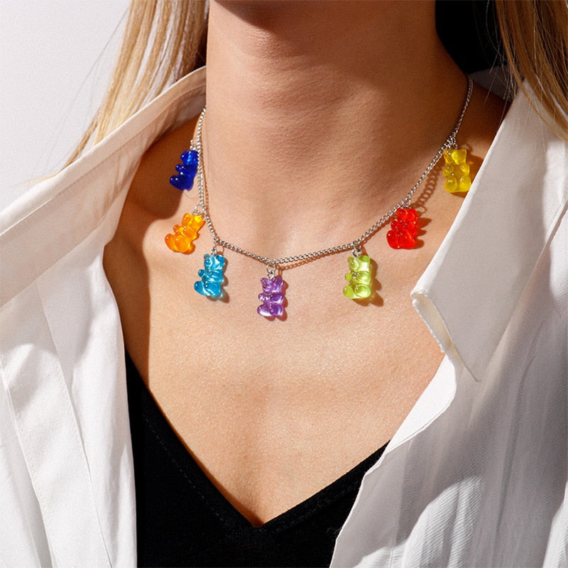 Collar de ositos de goma